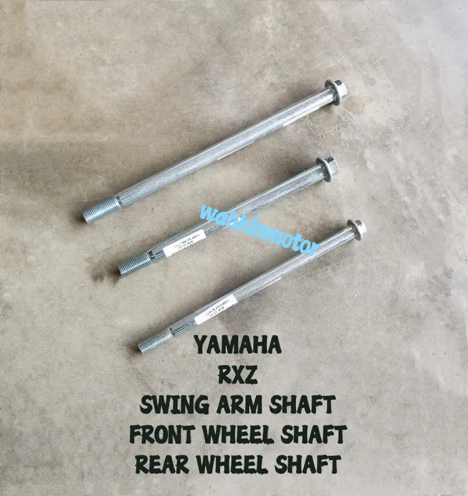 YAMAHA RXZ FRONT REAR WHEEL SHAFT SAP SWING ARM SHAFT SUB TAYAR DEPAN