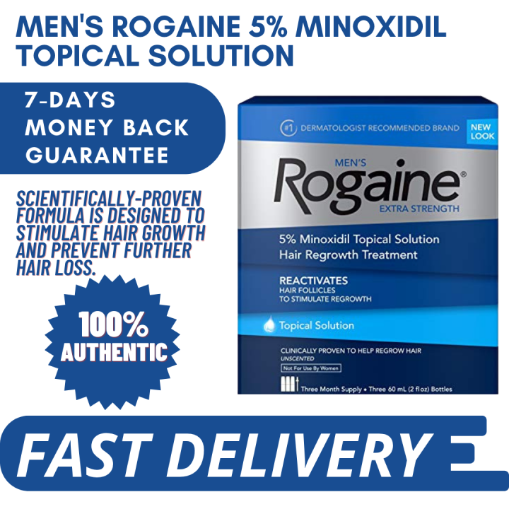 ON HAND Rogaine Men Extra Strength 5 Minoxidil Topical Solution 3