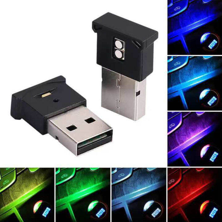 7 Colors Mini USB Light LED Modeling Light Car Ambient Light Neon