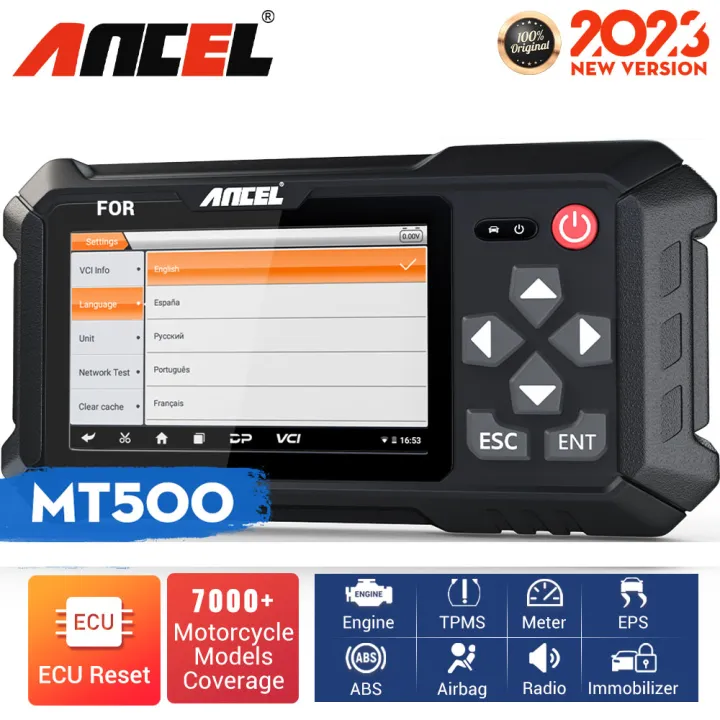 Ancel MT500 Intelligent Motorcycle Full System OBD2 Scanner Diagnostic