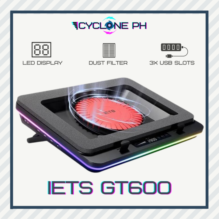 Cycloneph Iets Gt Cooling Pad For Inch Laptops With Rgb