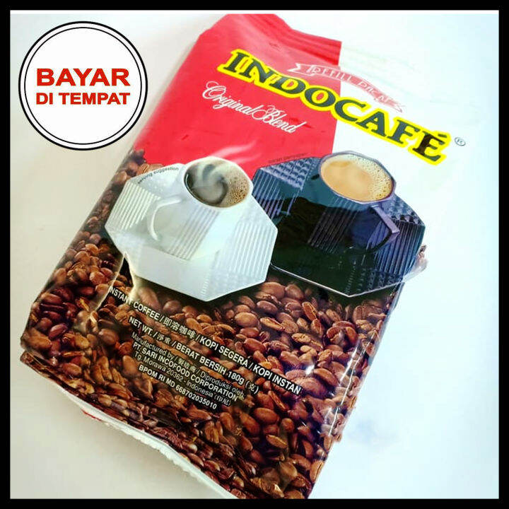 Indocafe Original Blend 180gr Refill Pack Bubuk Kasar Lazada