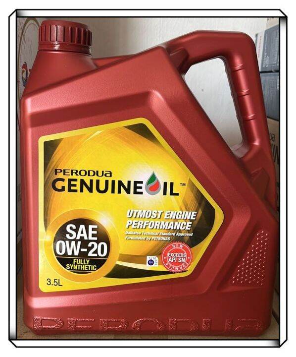 PERODUA ENGINE OIL FULLY SYNTHETIC 0W20 Lazada