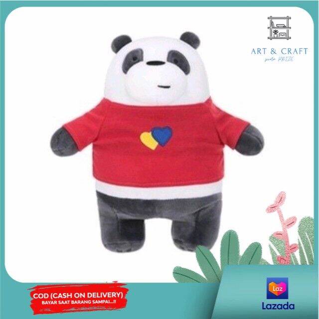 Miniso Boneka We Bare Bears Lucu Panda Love Lazada Indonesia