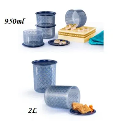 Tupperware Royale Blue One Touch Ml And L Lazada