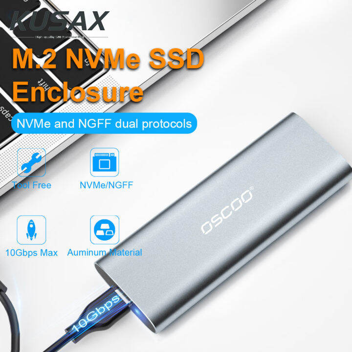 Kusax Oscoo M Ssd Case Nvme Usb Type C Gen Gbps Pcie Ssd Enclosure