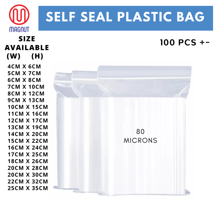 Pieces Thickness Microns Mm Plastic Zipper Bag Zip