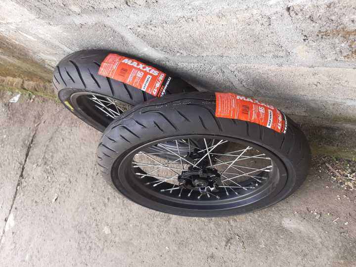 Ban Supermoto Honda CRF 150 L Wheelset SUMO CRF150L Ukur Velg 300 350