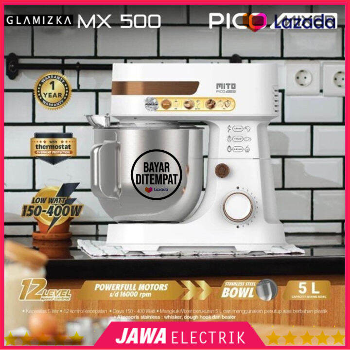 NEW Mito PICO Stand Mixer MX 500 Pengaduk Adonan Kue 5 Lt MX500 MX 500