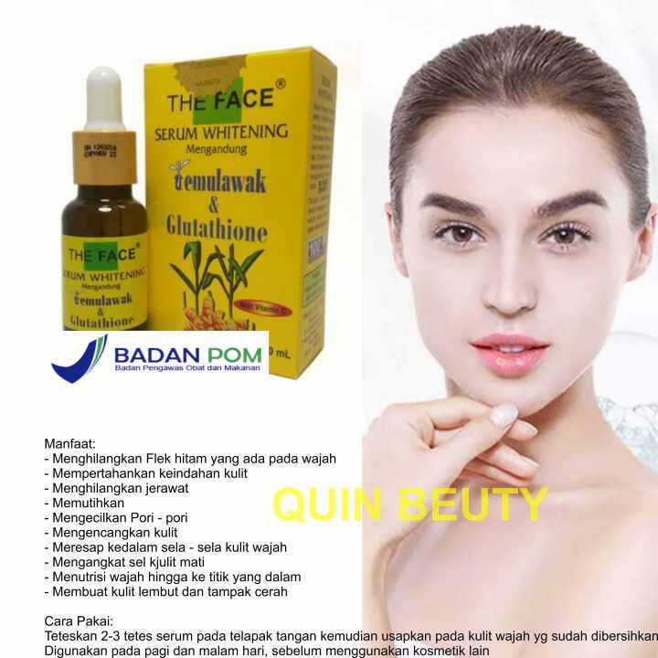 SERUM TEMULAWAK THE FACE WHITENING SERUM BPOM ORIGINAL 20 ML Lazada