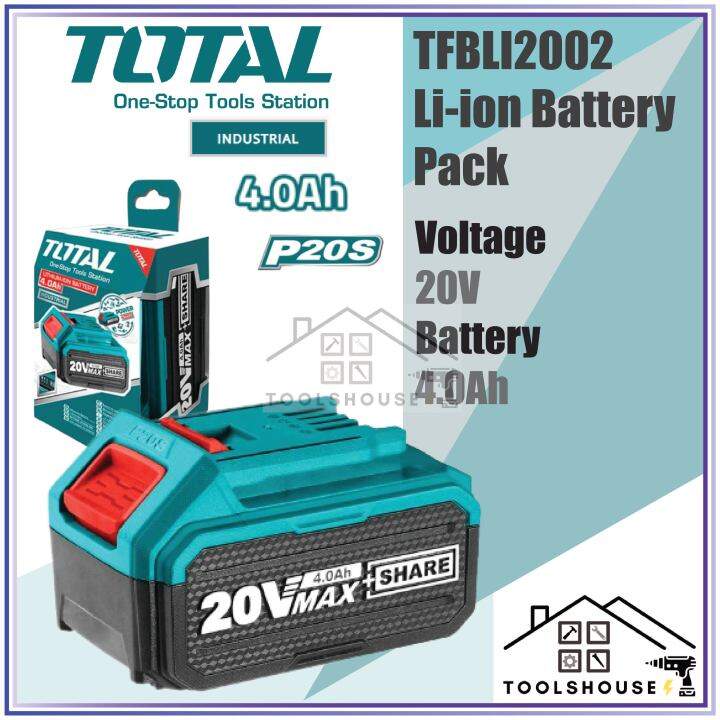 Total TFBLI2002 Li Ion Battery Pack 4 0AH Lazada