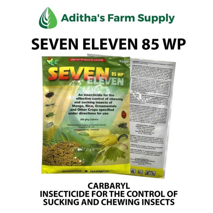 Carbaryl Seven Sevin Eleven Wp Grams Grams Insecticide