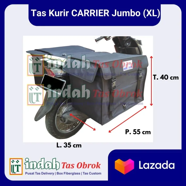 Tas Pos Motor Tas Obrok Carrier Jumbo Hitam Lazada Indonesia