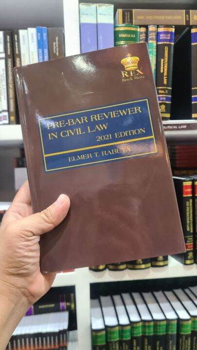 Rabuya Pre Bar Reviewer In Civil Law 2021 Edition Lazada PH