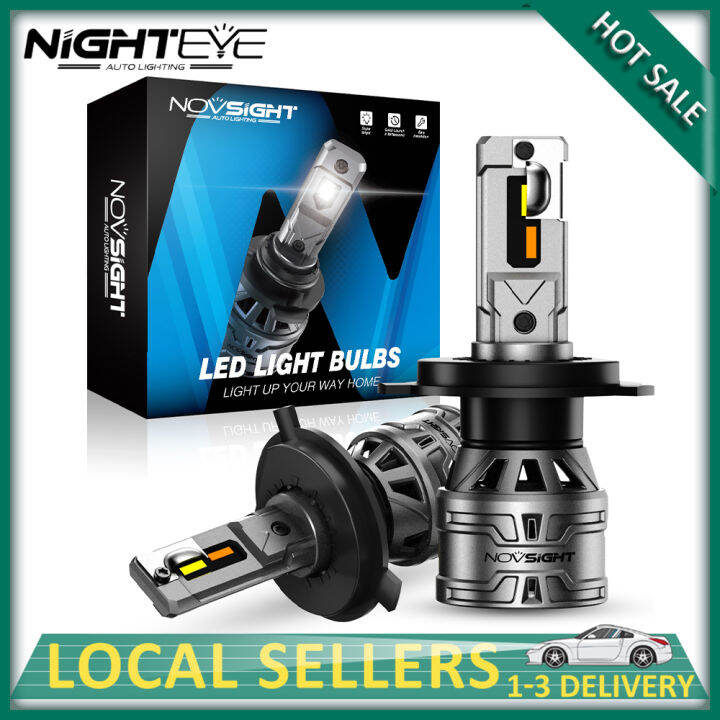 NIGHTEYE Novsight 3 Colors N61T 2pcs LED Car Headlight 9005 HB3 9006