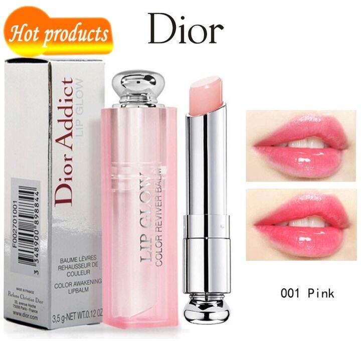 On Handdior Addict Lip Glow Color Awakening Lip Balm Pink