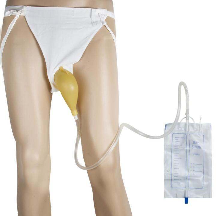 Ml Portable Wearable Urinal Urine Bag Collector Toilet Elastic