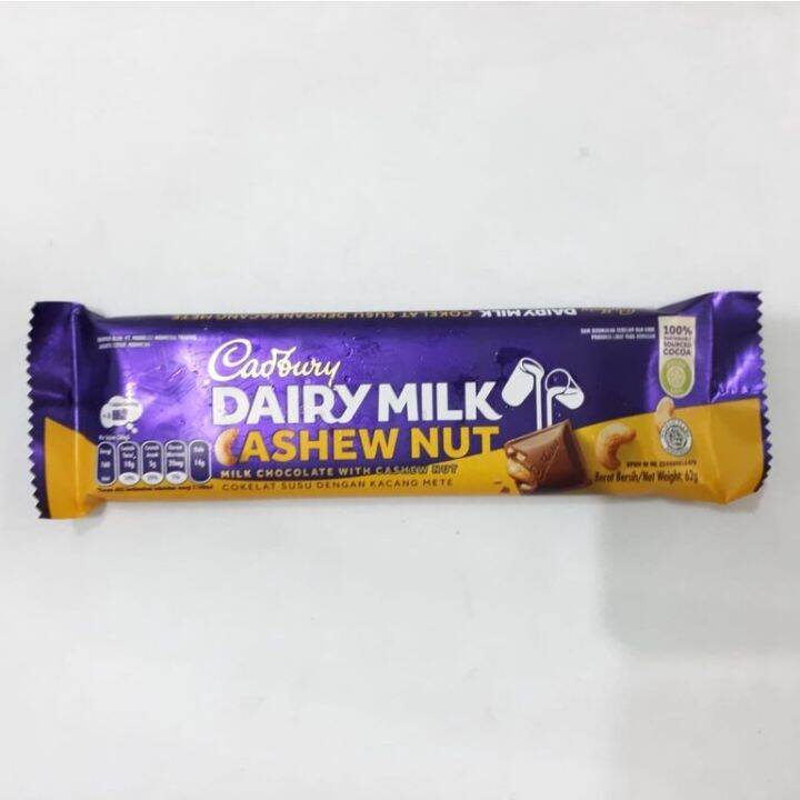 Cadbury Chocolate Dairy Milk Cashew Nut Pack Gr Lazada Indonesia