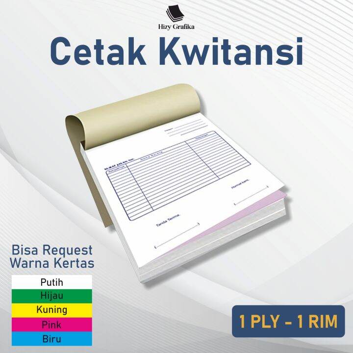 Cetak Kwitansi Murah 1 Ply 1 Rim Lazada Indonesia