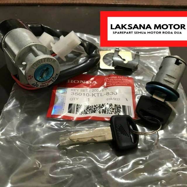 Kunci Kontak Keyset Key Set Jok Honda Supra X Fit 100 Lama Old KTL KEV