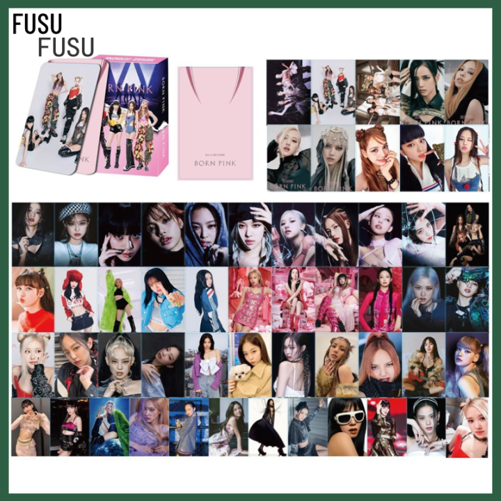 FUSU 55Pcs Set Kpop BLACKPINK LOMO Cards Postcard HD Card JENNIE LISA