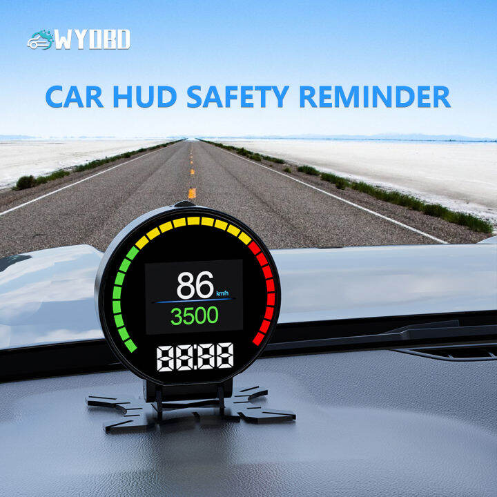 WYOBD P15 Car OBD2 HUD Head Up Display Speedometer Overspeed Warning