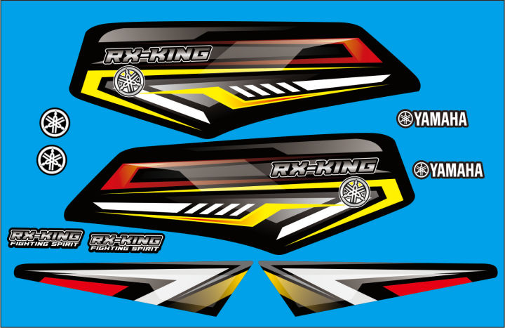 RX KING VARIASI STIKER LIS CUSTOM STRIPING POLET TENGKI RX KING