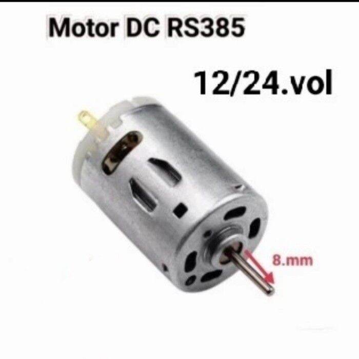 DINAMO MOTOR DC 12V 24V UNIVERSAL RS385 AS 8mm Lazada Indonesia