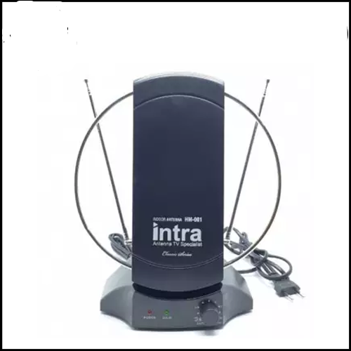 Antena TV Digital Analog Indoor Dalam Booster Intra HM 001