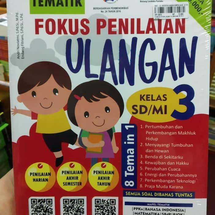 Original FOKUS PENILAIAN ULANGAN SD MI KELAS 3 MP TBPLS 239 Lazada