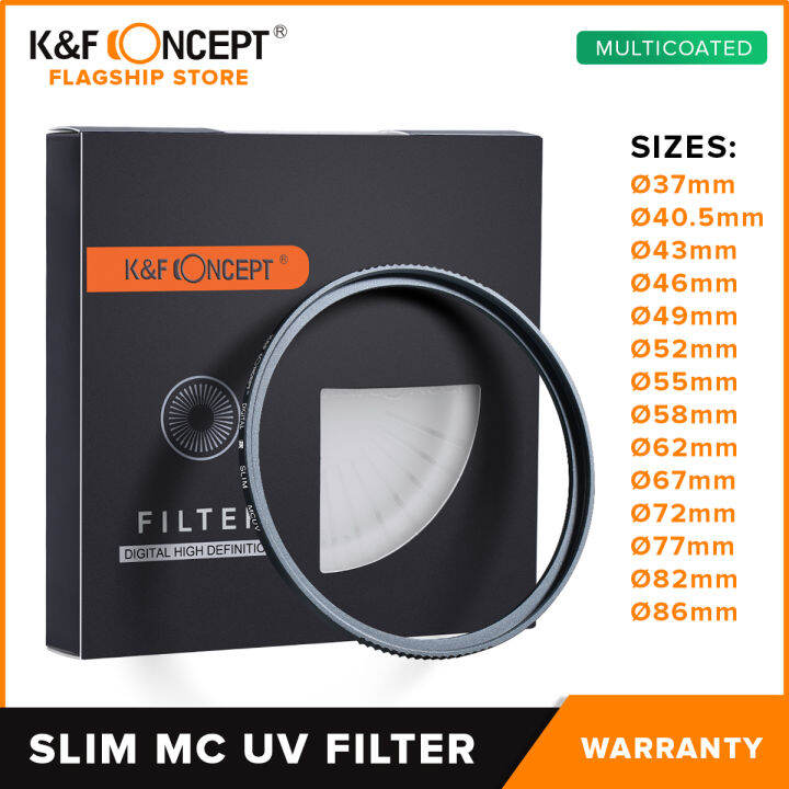 K F Concept PH Official Multicoated Slim UV Glass Filter MCUV Green