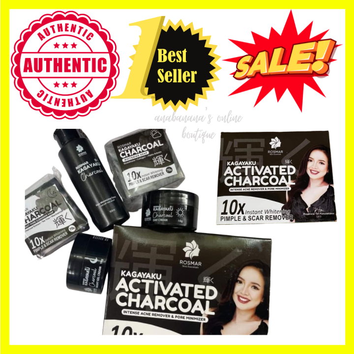 ROSMAR ACTIVATED CHARCOAL SET Intense Acne Remover And Pore Minimizer