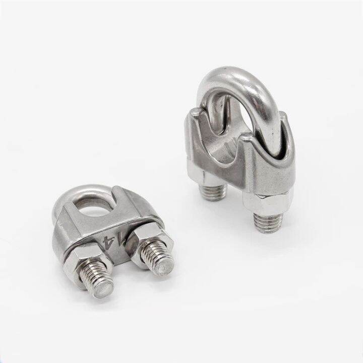 Pcs Stainless Steel Wire Rope Clips M Mm U Type