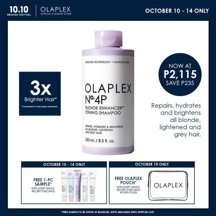 OLAPLEX No 4P Blonde Enhancer Toning Purple Shampoo 250ml Lazada PH