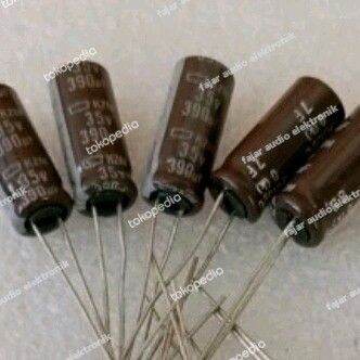 Kapasitor Nippon 390uf 35v Elko Elco Capasitor 390 Uf 35 V Capacitor