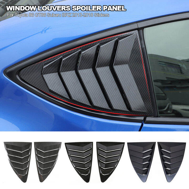 Betop Pair Car Rear Quarter Window Louvers Spoiler Panel For Toyota