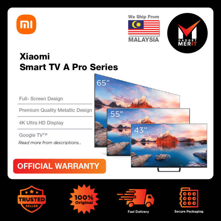 Xiaomi Smart Tv A Pro Series Smart Google Tv Years Mi Malaysia