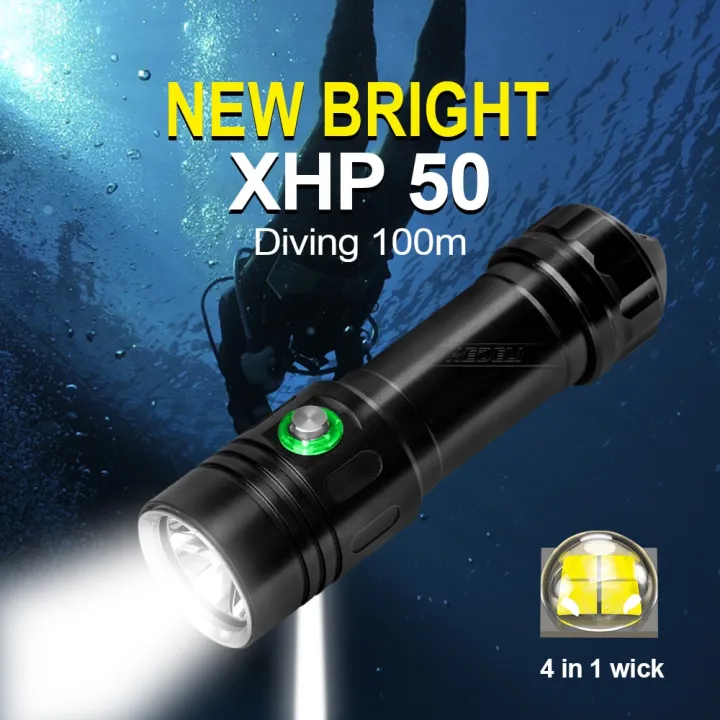 Super Powerful Diving Flashlight Underwater Hand Lantern