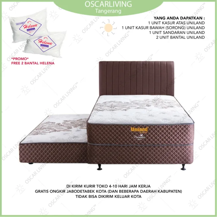 Uniland 2in1 Paradise Kasur Springbed HB Yoona Size 120x200 FREE 2