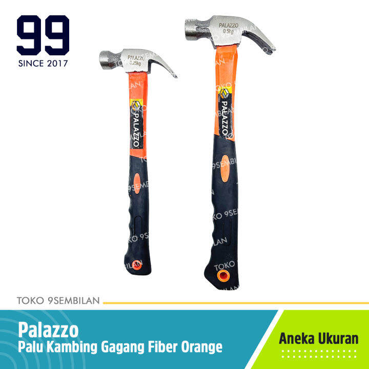 Palazzo Palu Kambing Gagang Fiber Kg Kg Claw Hammer Oz Oz