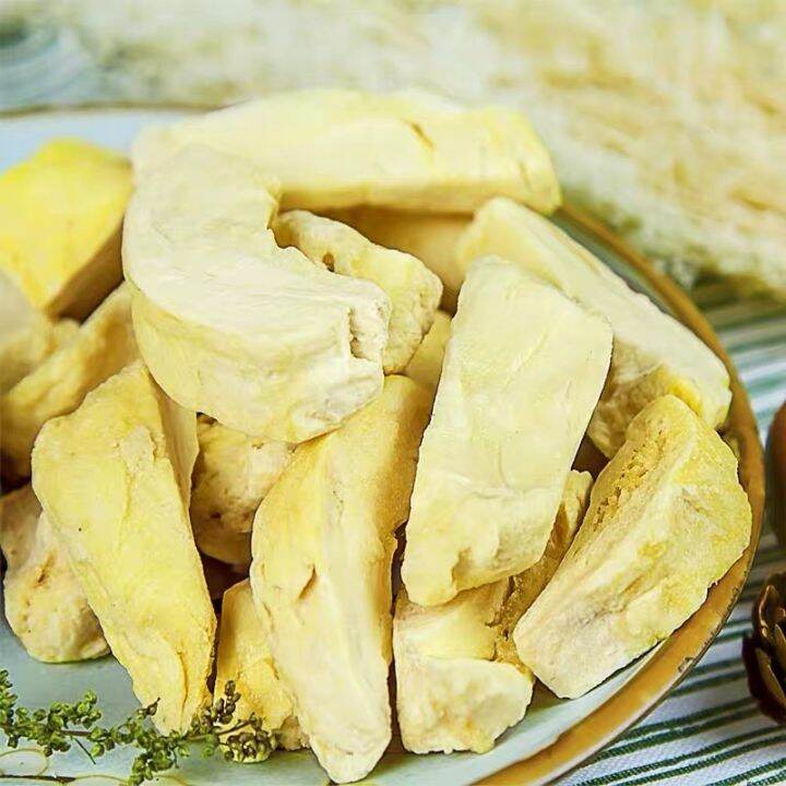 Ready To Eat 100g Freeze Dried Durian Crunchy Healthy Snacks Durian