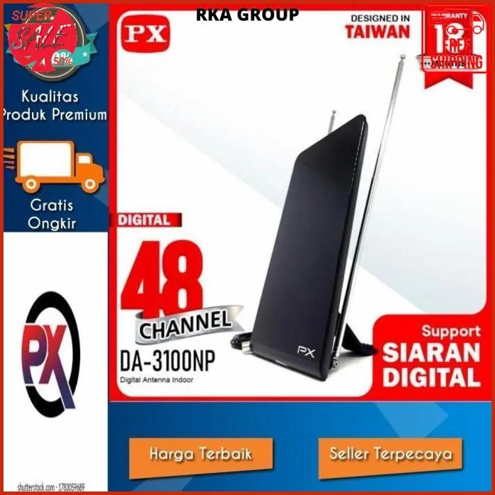 Antena Px Da Digital Tv Dan Analog Indoor Antenna Terbaik