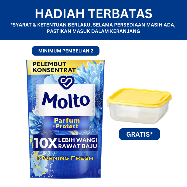 MOLTO ALL IN ONE Pelembut Pewangi Pakaian Konsentrat BLUE ULTRA CARE