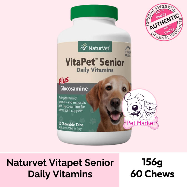 NATURVET VITAPET SENIOR DAILY VITAMINS 60 CHEWABLE TABLETS Lazada PH