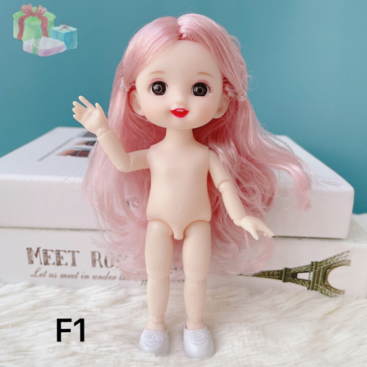 Vew Cm Girl Doll Movable Jointed Nude Body Ob Accessories