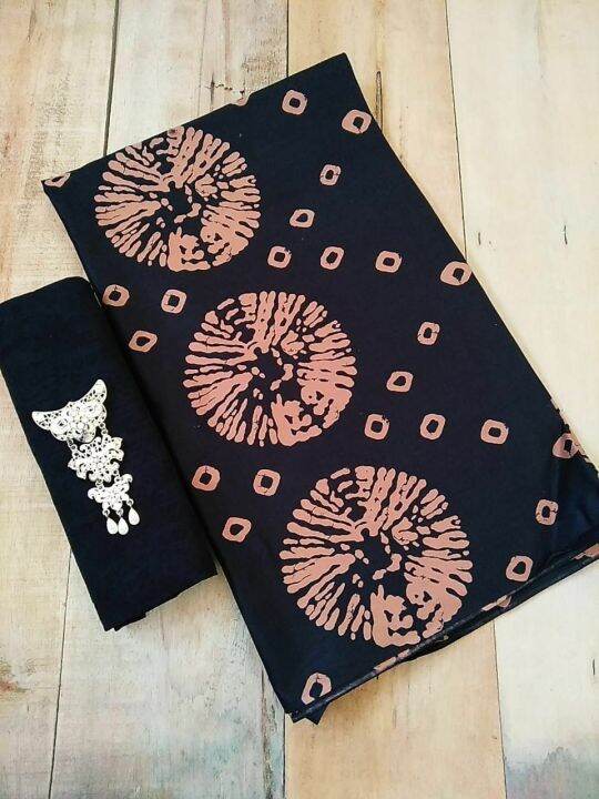 Kain Batik Printing Halus Motif Jumputan O Kain Meteran Bagus Buat