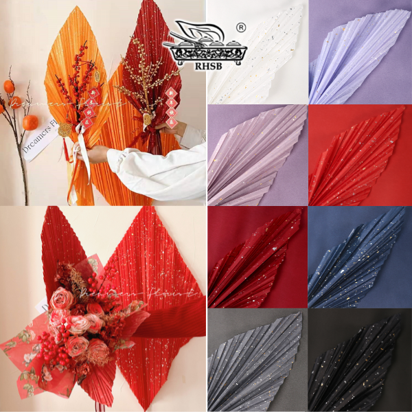 5PCS VELLUM WRAPPING PAPER FLORAL PAPER GIFT PAPER KERTAS BOUQUET