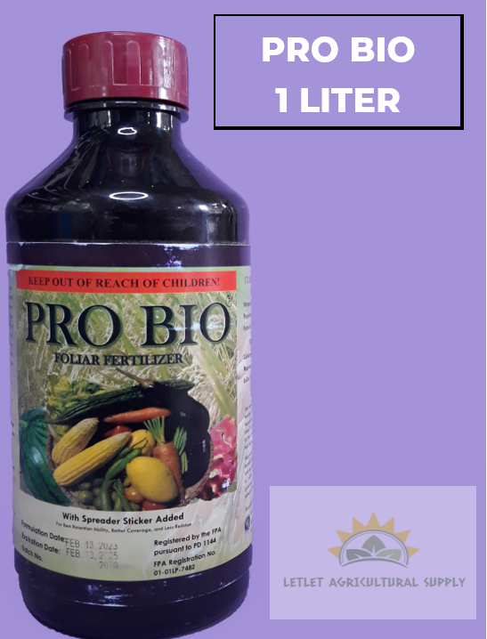 PRO BIO FOLIAR FERTILIZER 1 LITER A G TOLENTINO AGRI MARKETING