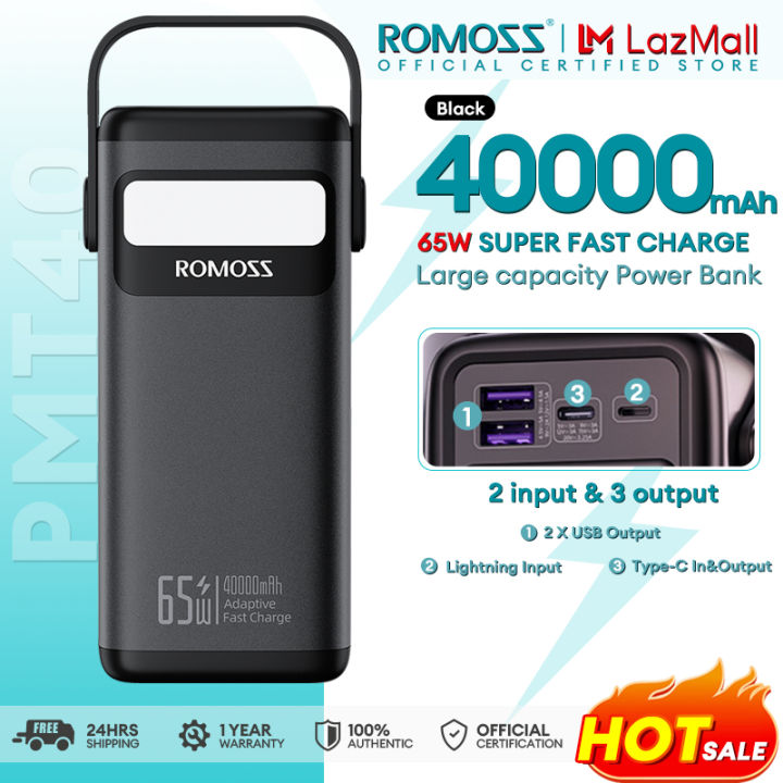 Romoss Pmt Mah Portable Powerbank W Pd Fast Charging In