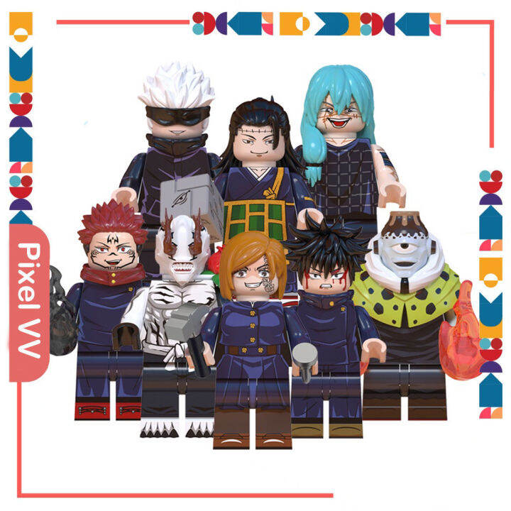 Jujutsu Kaisen Minifigures Itadori Yuji Fushiguro Megumi Gojo Satoru